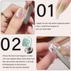 JERCLITY 2 Pieces Cat Eye Magnet for Nails Double Ended