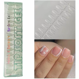 Miss Cherry Tips Soft Gel Completo Cuadrada Mini #7 Uñas Miss Cherry