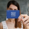 TAPiTAG Digital Business Card NFC Tag + QR(Blue)