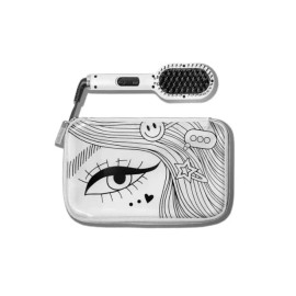 Eva NYC - Healthy Heat - Mini Thermal Straightening Brush - Glow Girl - New