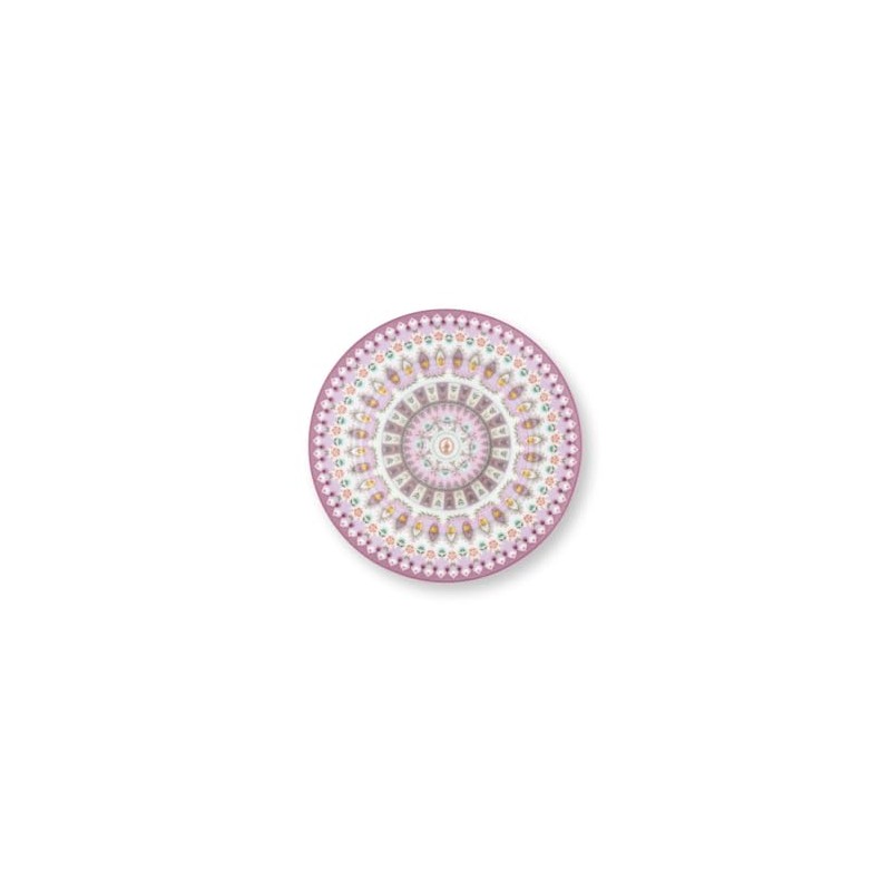 Pip Studio Lily&Lotus Bread Plate Purple Colourful 17 cm