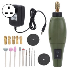 Mini Electric Polisher Grinder Rotary Tool Kits Wood Carving Tools for DIY ProjectUK Plug 110‑240V