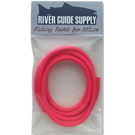 River Guide Supply Latex Tubing 3 FEET (36") Tacklecraft Snubbers Hook Tubing Made in USA (Neon Pink, 5/32")