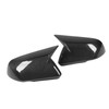 1 Pair Carbon Fiber Mirror Covers Ox Horn Style Car