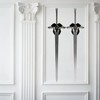 NIYATA Pack of 2 Sword Wall Mount Acrylic Black Sword
