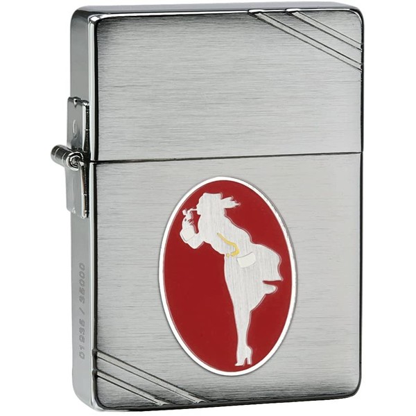 Zippo 1935 Replica Windy Collectible of the Year Pocket Lighter, Brushed Chrome