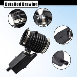 16576-3JA0A Engine Air Intake Hose for Nissan Murano 2015-2023 Pathfinder 2013-2016 For Infiniti QX60 2014-2016 JX35 2013 Air Mass Meter Boot 165763JA0A 16576-3JA0A 004B A27624