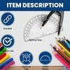 1InTheOffice Plastic Protractor 6 Inch, Protractor for Geometry, Clear Protractor,