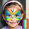 Professional Rainbow Face Paint, 50g Water-Based Palette, Quick-Drying & Long-Lasting,