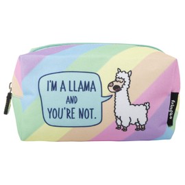 Fringoo® Kids Pencil Case for Girls Boys Large Square School Stationery Pouch Funny (You are not Llama)
