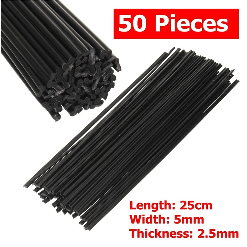MASUNN Plastic Welding Rods Black PP Welding Sticks 200 mm