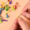 50 PCS Split Pins Paper Fasteners, Multicolor Split Pins Round