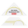 Aristo AR1552 Set Square 10 Pieces