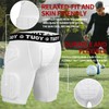 DGXINJUN Men's Padded Football Girdles Compression 5 Pads Football Pads