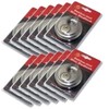 12 Pack Wholesale Lot- DISC PADLOCK 70mm Steel Armor Storage Trailer Round lock