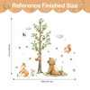 Tanlaby Forest Animals Tree Wall Sticker Cartoon Animals Wall Sticker