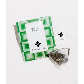 Art of Tea | Organic Sencha Green Tea Bags | 50 Eco Friendly Pyramid Tea Bag Sachets