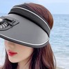 Sun Visor Hats with Fan Large Area Sun Protection Visors