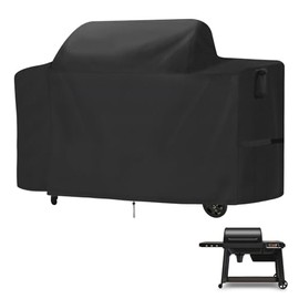 Guisong Smoker Cover for Traeger Woodridge Pro/Elite,Waterproof Grill Accessories for Traeger Woodridge Pro,Heavy Duty Windproof Wood Ridge Elite Pellet Grill Cover,68" W x 28" D x 45.7" H