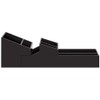 Spirella 10.19175 Skyline Black 7 Litre 2-Piece Bathroom Accessory, Plastic, black, 8/5 x