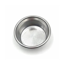 51mm Stainless Steel Coffee Filter Basket - Fine Mesh Pressurized Handle for Espresso Machine, Durable Replacement Part, Compatible with Handle Coffee Maker (Double Cup)