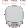 Escali Pico N115S Kitchen, Office Scale, Tare Functionality, Compact Design,