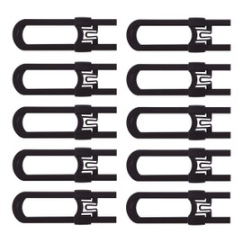 CUTESAFETY Sliding Cabinet Locks - Baby Proofing Cabinets with Adjustable Child Safety Lock - Childproof Latches for Knobs,Handles on Kitchen Doors,Storage Door,Cupboard,Closet,Dresser (Brown, 10)