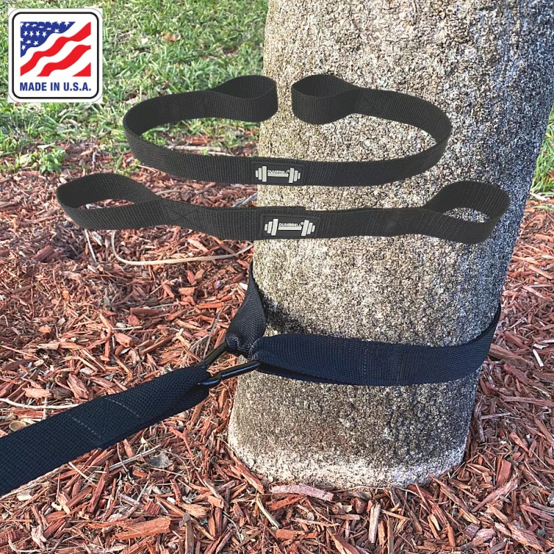 DUMBBELL Anchor Strap Kit Battle Rope Workout (2 packs 31/15in)