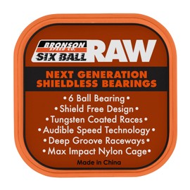 6-Ball Raw Bronson Skateboard Bearings