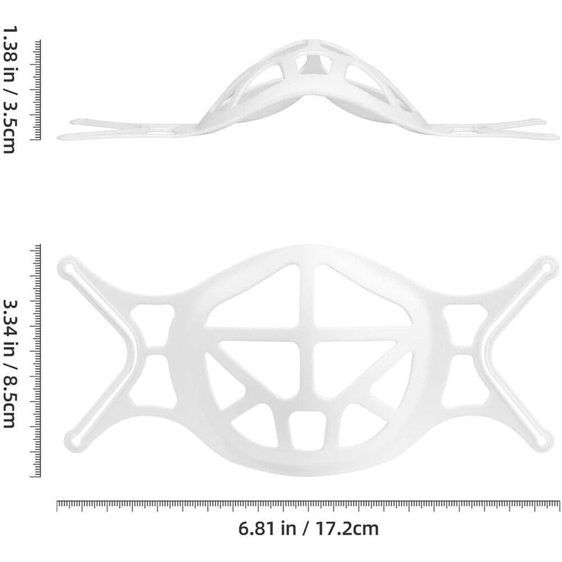 LEDON 3D Face Mask Bracket，10/20/50/100pcs White Mask Guards for Under