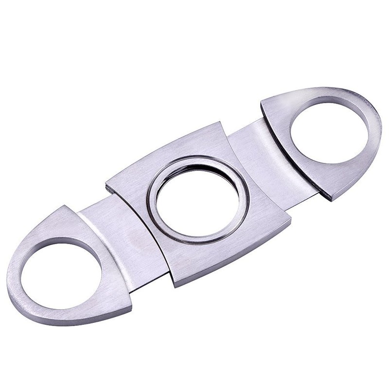 URAQT Cigar Tool Stainless Steel Cigar Cutter Cigar Double Blade