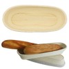2 PCS 10 inch Oval Long Banneton Brotform Bread Dough