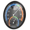 Round Thermometer with Hygrometer, Wall Thermometer Outdoor Thermometer for Patio