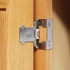 DecoBasics Brushed Nickel Cabinet Hinges for Kitchen Cabinets (1 Pair