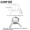 Klfte 1/4" Irrigation Hose Clamp, Leak-Proof, Easy to Install, Solution