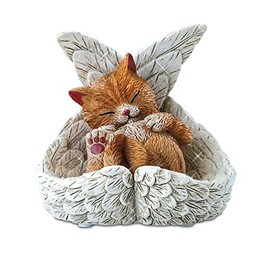 The Hamilton Collection Blake Jensen Cat Figurine: Precious Paw Prints from Heaven Figurine