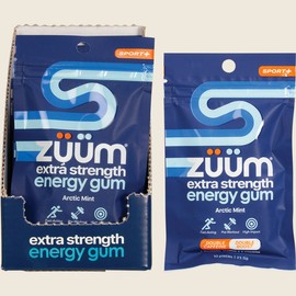 Zuum Energy Gum Extra Strength Sport Arctic Mint Hasta 16x10pcs
