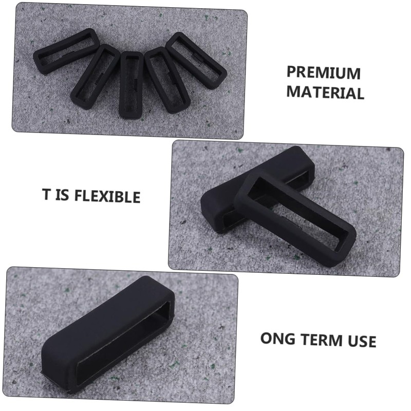 TEHAUX 6pcs Watch Band Holder Loops for Durable Fastener Rings