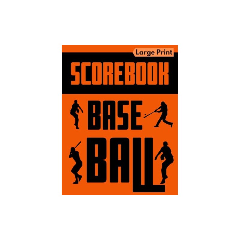 Baseball Scorebook Large Print: 120 Scorekeeping Sheets for Games |