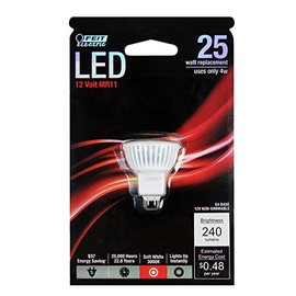 Feit Electric BPMR11/LED 25W Equivalent Mr11 G4 Base LED Light Bulb