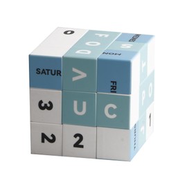 Big Calendar 3x3 Speed Cube 10cm, UV Printing Cube Magic Cube Educational Puzzles Toys for Kids,Beginners and Adults (Stickerless)