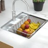 JINGWAYS Stainless Steel Dish Rack,Expandable Deep & Large Dish Drying