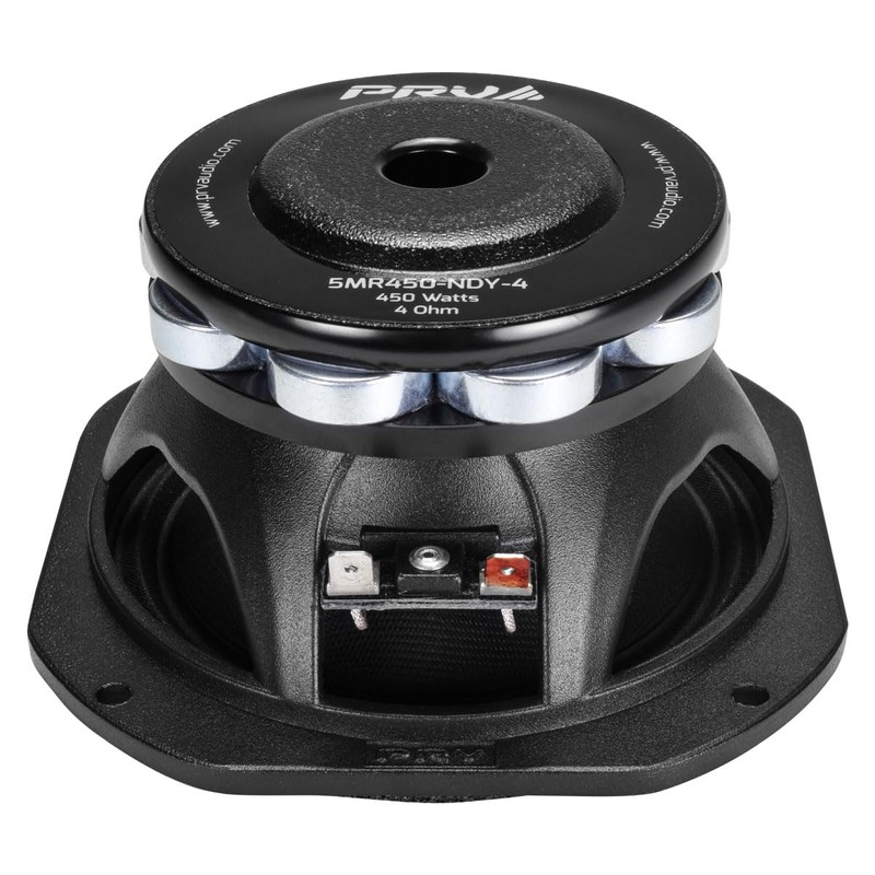 PRV AUDIO 5MR450-NDY-4, 5 Inches Midrange Speaker, High End Neodymium