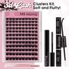 Mayhug Eyelash Extensions Set, 3D Volume Eyelash Extensions, 144 Pieces,