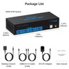 HDMI USB 3.0 KVM Switch 2 PC 2 Monitors 4K60Hz