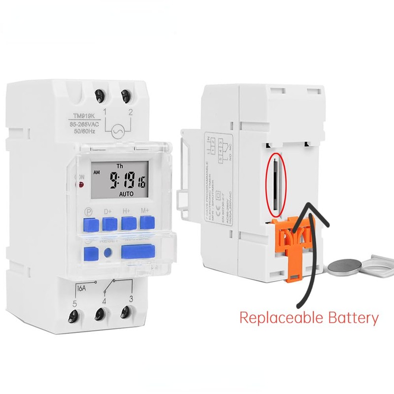 TM919A-3 Weekly Digital Timer, 24 V DC 16 A Timer,