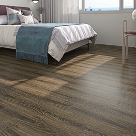 FunStick 6"x36" Brown Cedar Wood Floor Tiles Peel and Stick Waterproof Vinyl Plank Flooring Peel and Stick Floor Tile Wood Planks for Walls Stick on Flooring Tiles for Bathroom Kitchen Bedroom RV 5pcs