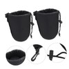 Operitacx 2PCS Neoprene Lens Pouch Protective Case for DSLR Camera