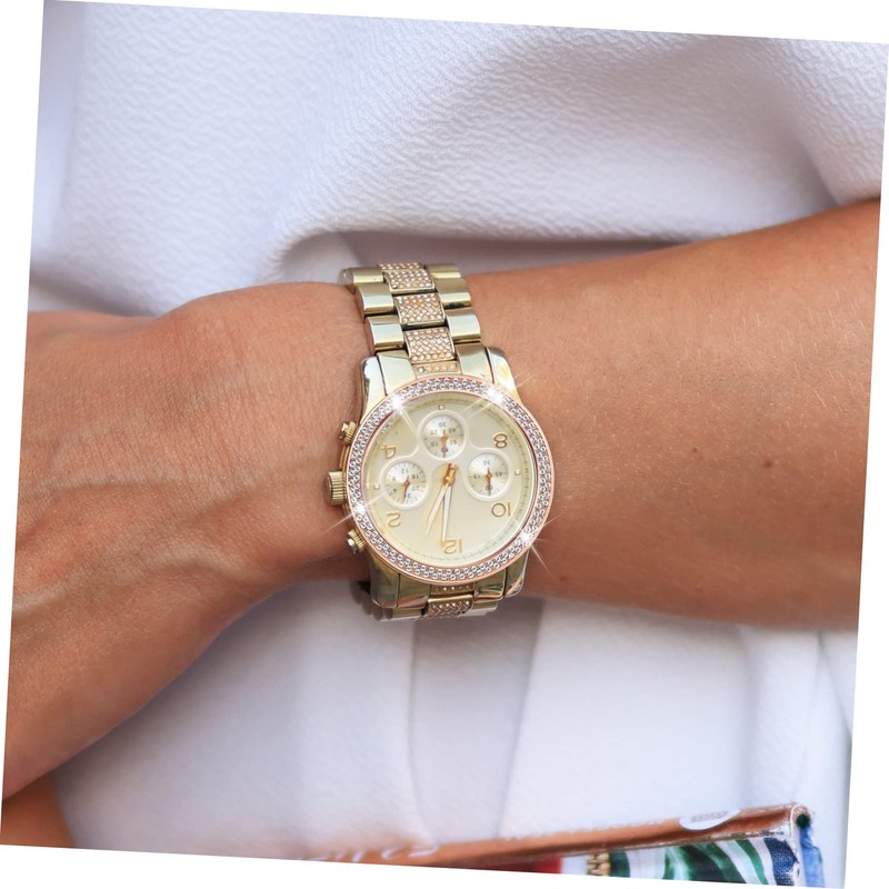 TEHAUX Rhinestone Watch Case Ring Protector for Watch Elegant Bling