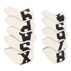 10pcs set PU Waterproof Golf Club Iron Cover Fine Sewing